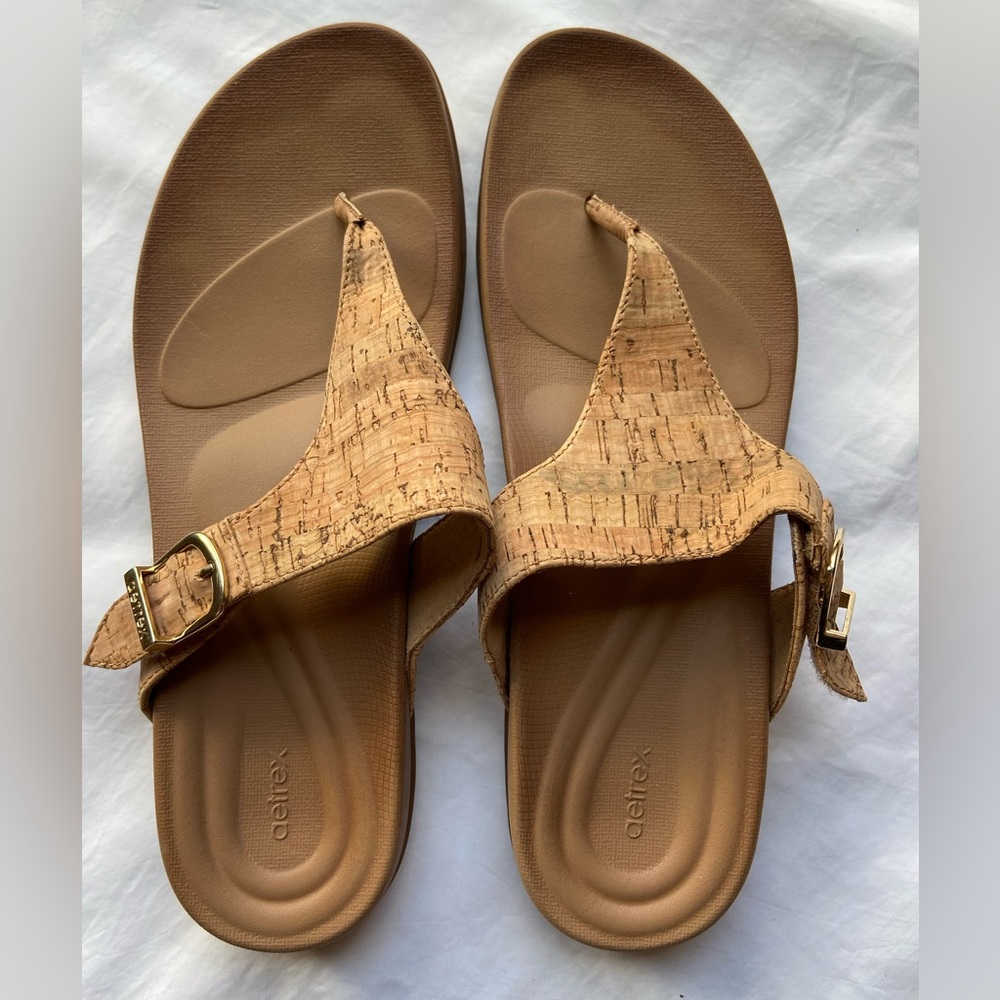 Aetrex Rita Adjustable Thong Sandals